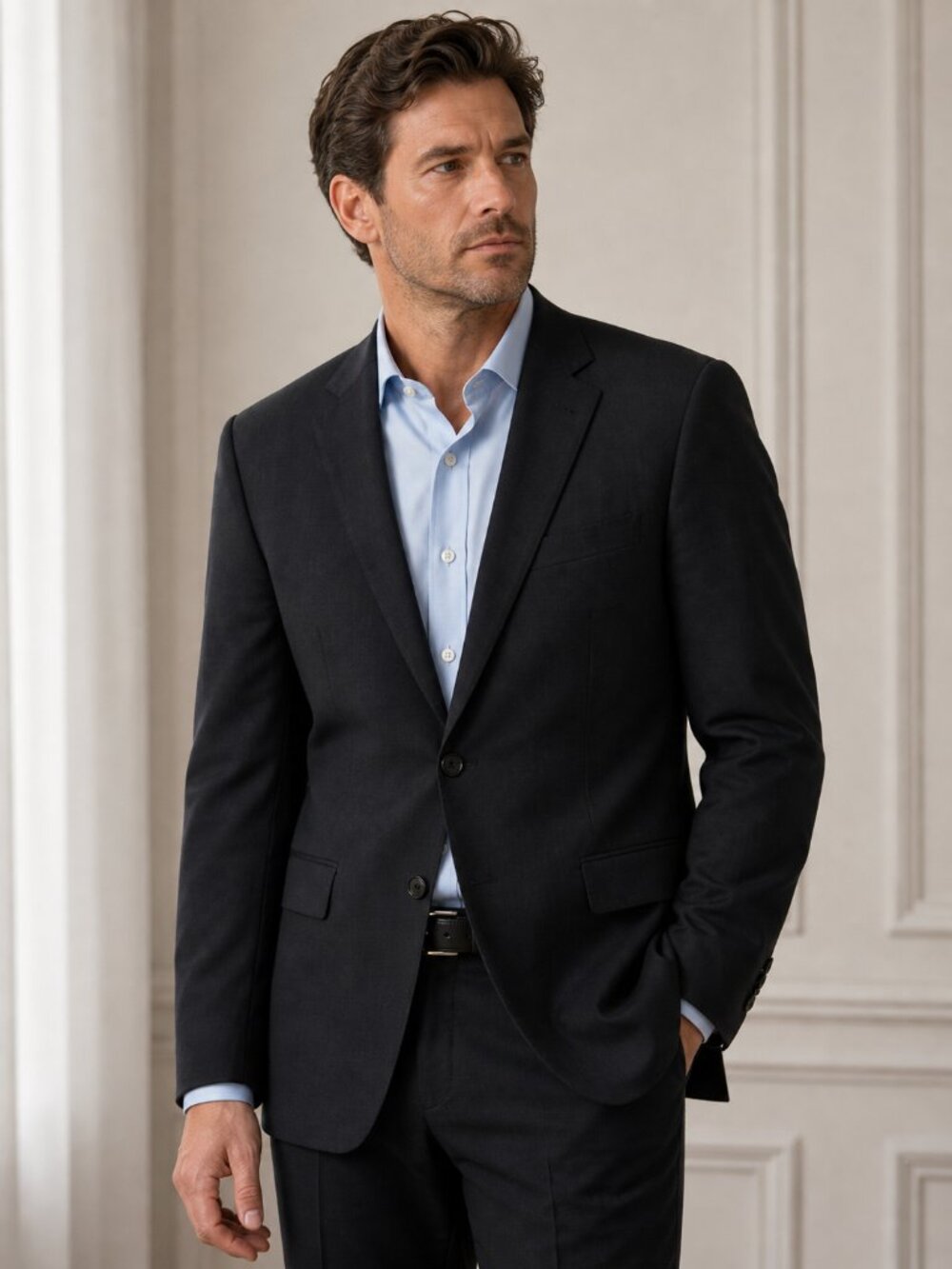 Brooks Brothers Charcoal Suit Jacket Fitzgerald Fit Explorer 48R‎ Timeless